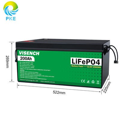 ভিসেনচ ডাইরেক্ট কারখানা 12V 24V 100Ah 120Ah 200Ah গভীরতা 6000 চক্র সৌর লাইফপো 4 শক্তি সঞ্চয় ব্যাটারি