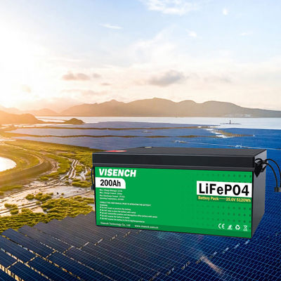 ভিসেনচ ডাইরেক্ট কারখানা লিথিয়াম 12V 24V 100Ah 120Ah 200Ah গভীর 6000 চক্র সৌর ব্যাটারির জন্য BMS সহ 12v 100ah