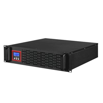 ডাবল রূপান্তর 10kva 9kw শর্ট সার্কিট ওভারকরেন্ট প্রটেক্টর অনলাইন র্যাক মাউন্ট আপস এলসিডি ডিসপ্লে প্যানেল সহ