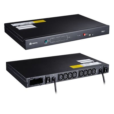 10A আইইসি সকেট স্ট্যান্ডার্ড নেটওয়ার্ক কার্ড VERTIV ডুয়াল পাওয়ার ইনপুট স্ট্যাটিক সুইচিং সুইচ