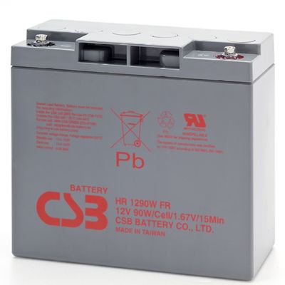 HR1290W CSB ব্যাটারি 12V 90W রিচার্জযোগ্য রক্ষণাবেক্ষণ মুক্ত সীসা এসিড ব্যাটারি 12V 23Ah