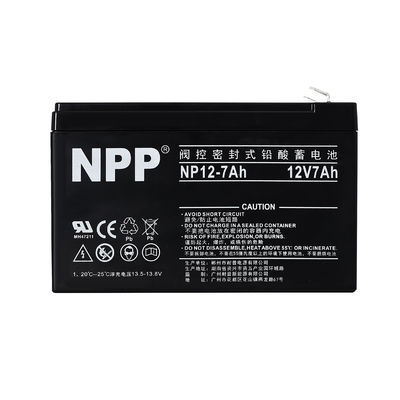 NPP NP12-7Ah রিচার্জযোগ্য সিলড লিড এসিড 12V 7Ah ব্যাটারি