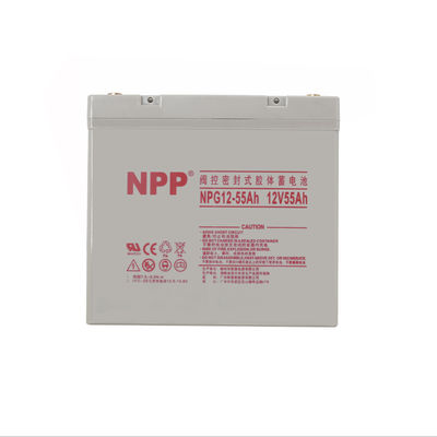 NPP NPG12-55Ah সেরা শক্তি সঞ্চয় রক্ষণাবেক্ষণ বিনামূল্যে পুনরায় চার্জযোগ্য সিলড লিড এসিড 12V 55Ah ব্যাটারি