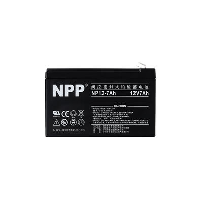 অত্যন্ত গরম / ঠান্ডা জলবায়ুতে নির্ভরযোগ্য 12V7AH বিশাল তাপমাত্রা সহনশীলতা সহ সীসা-অ্যাসিড ব্যাটারি