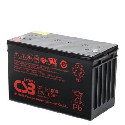 দীর্ঘস্থায়ী জন্য 12V 100Ah CSB GPL121000 রক্ষণাবেক্ষণ মুক্ত সিলড লিড-এসিড ব্যাটারি